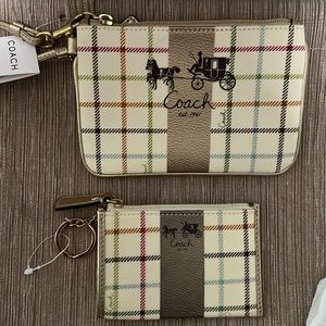 Coach wrist pick and key chain mini wallet